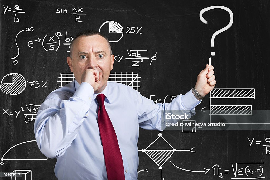 Doubtful man Doubtful man trying to find the solution Adult Stock Photo