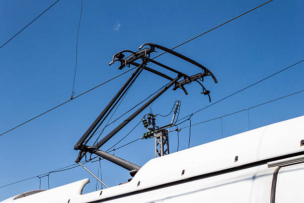 Trem Pantographs - foto de acervo