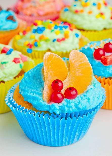 istock holiday Cupcake with fruits and berries 459885041