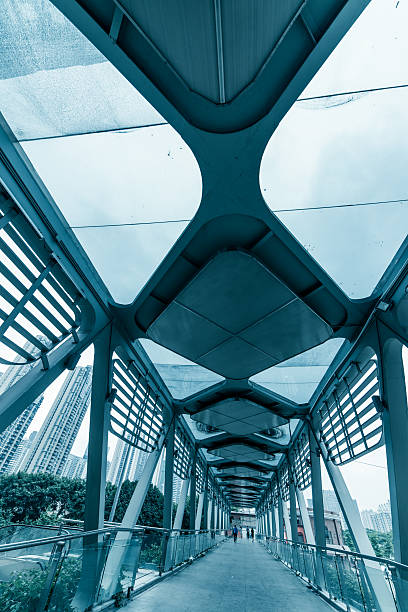 istock modern urban city architectural platform bridge 459885545