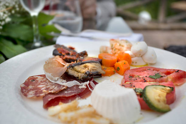 istock close up view of anti pasti wide selection 459886581
