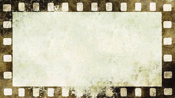 istock Vintage film strip frame 459886923