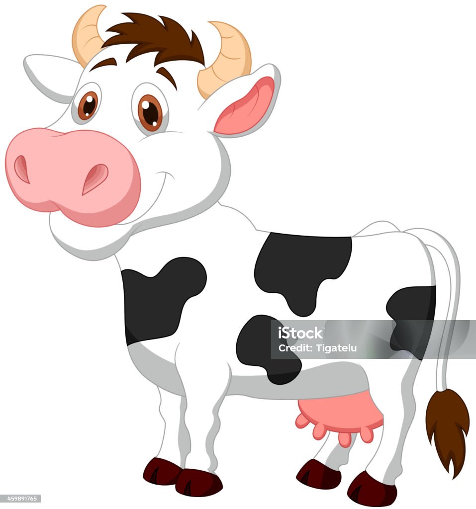 Cute cow cartoon Vector illustration of Cute cow cartoon  Animal stock vector