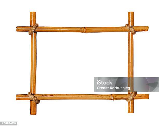 Bambú De Marcos De Fotos Aisladas Sobre Fondo Blanco Foto de stock y más banco de imágenes de Bambú - Material