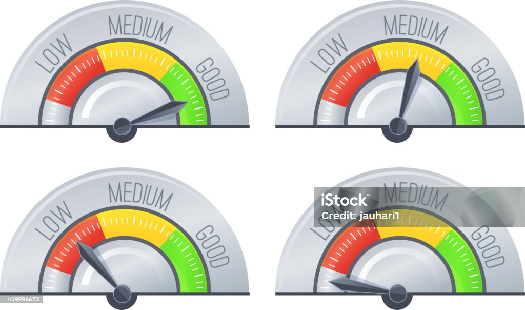 Performance Meter Rising Performance Meter Illustration Stock Illustration - Download Image Now ...