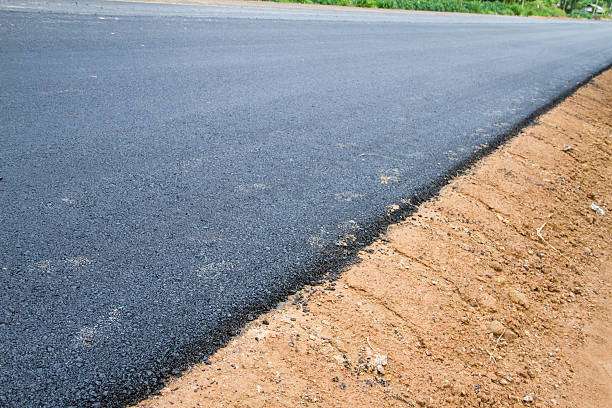 istock New asphalt. Reconstruction of road 459897281