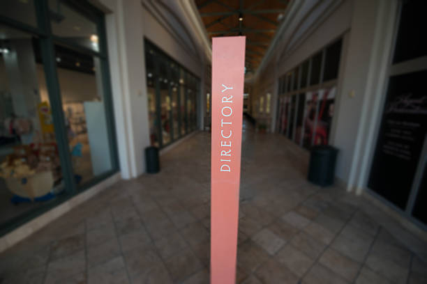 Directory Sign in an Outdoor Mall