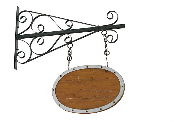 istock hang wood sign on white 459900057