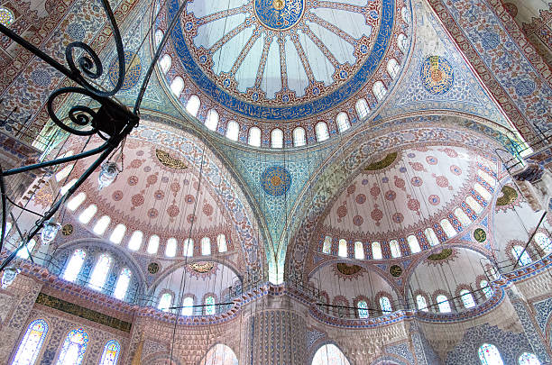 istock Blue Mosque, Interior:  A triad of domes 459900529