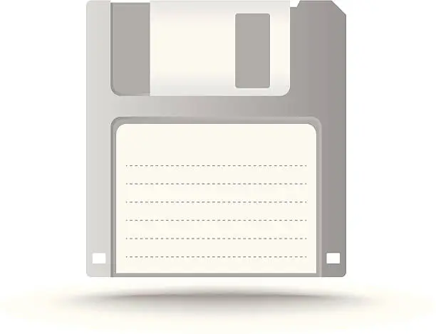 Vector illustration of Floppy disk vector