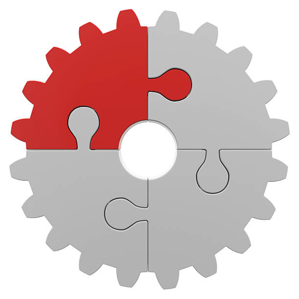 istock Gear consisting of puzzles 459902633