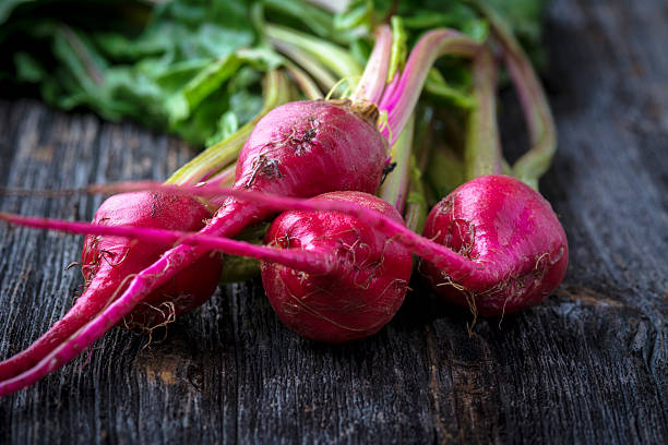 istock Raw Organic Miniature Red Candy Stripe Beets 459902789