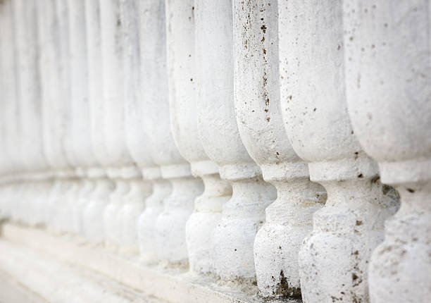 istock concrete fence perspective shallow depth of field. 459909613