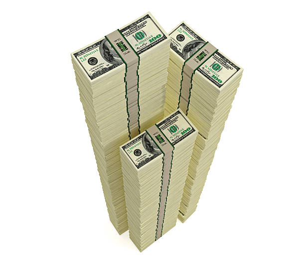 istock Piles of 100 Dollar bills 459910601