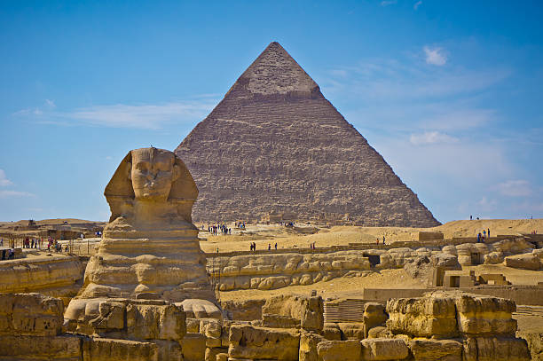 istock Pyramid of Khafre and Great Sphinx in Giza, Egypt 459912357