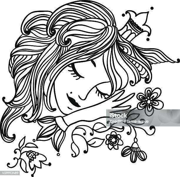 Sleeping Beautiful Princess Stock Illustration - Download Image Now - Princess, Adult, Beauty