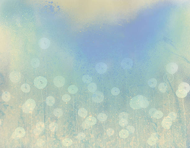 illustrazioni stock, clip art, cartoni animati e icone di tendenza di fiori acquerello - dandelion nature flower abstract