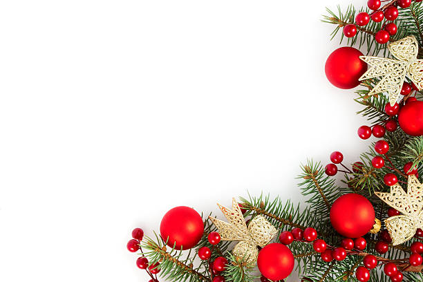 Christmas border stock photo