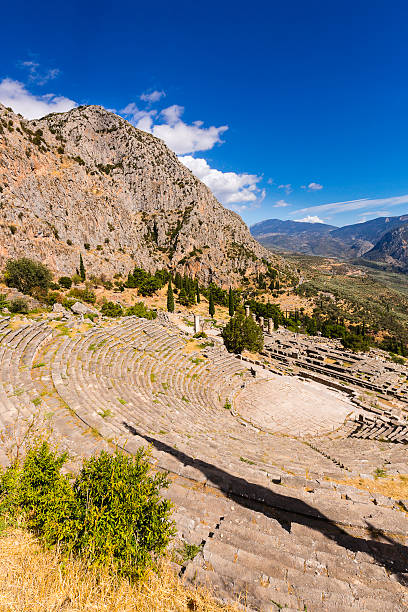 istock Delphi Theater, Apollon temple, greece 459914739
