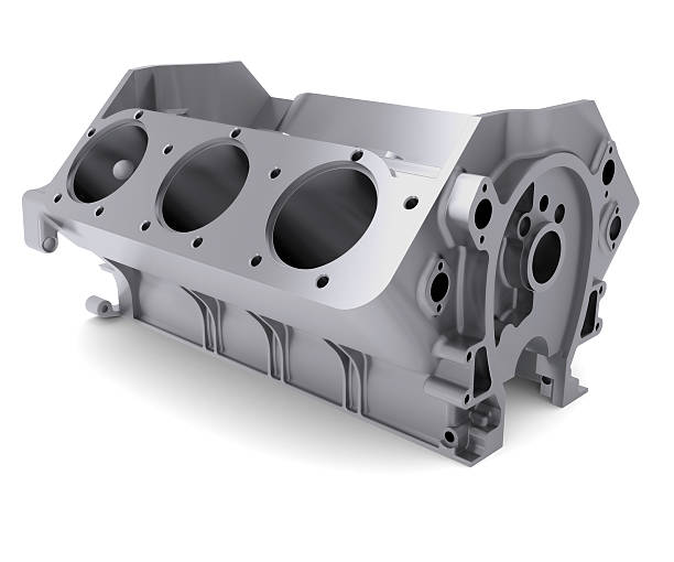 istock Gray block of cylinders on a white background  459914801