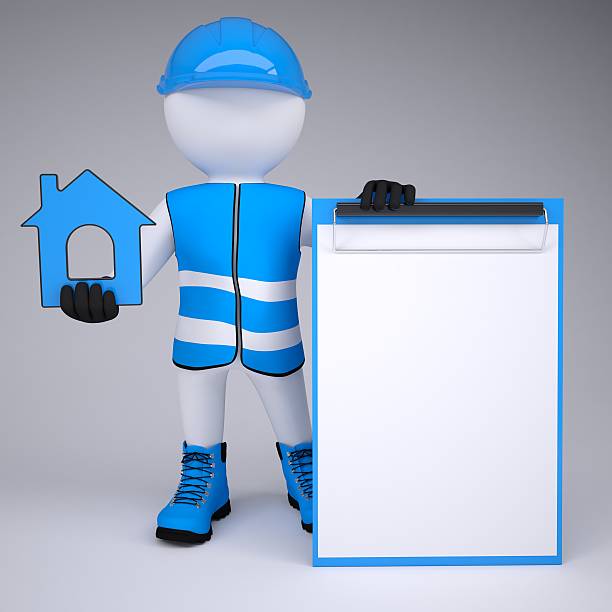 istock 3d man in overalls with house ico 459915131