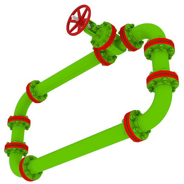 istock Banner of pipes and valves 459916163