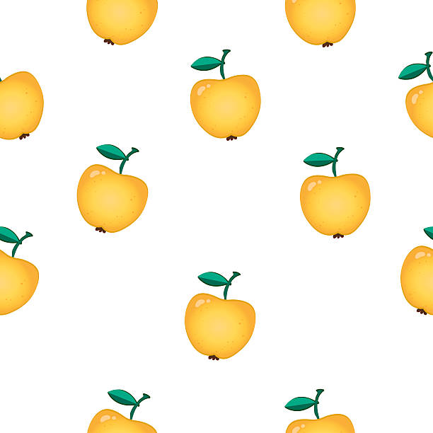 ilustraciones, imágenes clip art, dibujos animados e iconos de stock de patrón de manzana - portion apple food pattern