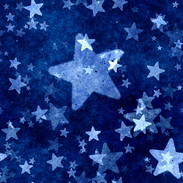 istock Christmas blue stars background 459919171