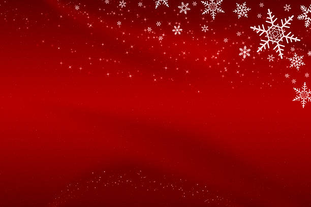 istock Abstract Red Christmas Snowflake Background with Stars 459919223
