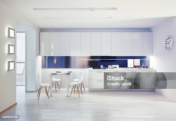 Kitchen Interior Stock Photo - Download Image Now - Cleanroom, Kitchen, Cabinet