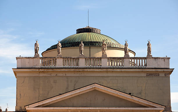 istock Statues on St. Antonio cathedral - Trieste 459924053