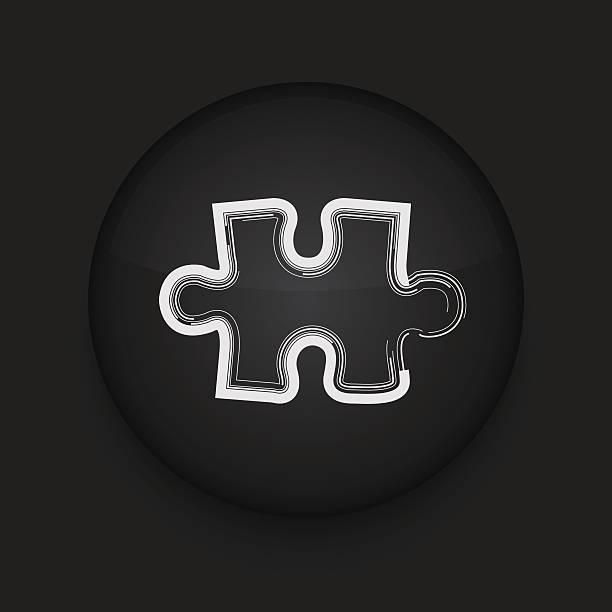illustrations, cliparts, dessins animés et icônes de icône de vecteur de puzzle.  eps10.  facile à modifier - puzzle jigsaw piece jigsaw puzzle absence