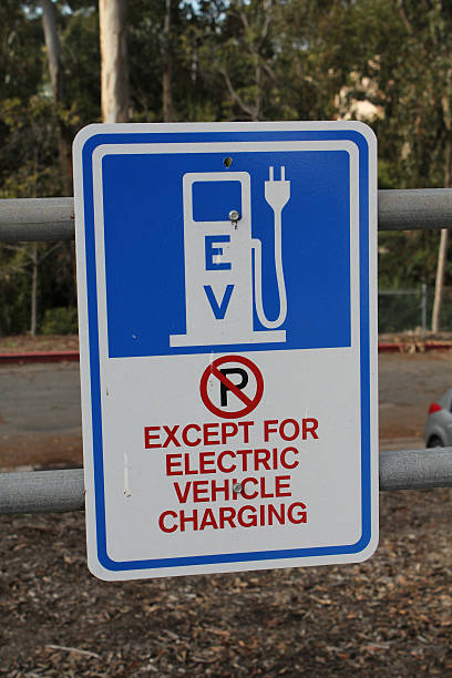 istock Electric Vehicle Charging Station Sign 459929517