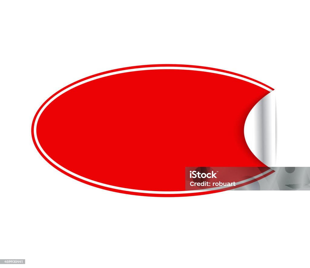 Right Red Sticker Red Sticker Stock Illustration - Download Image Now - Adhesive Note ...