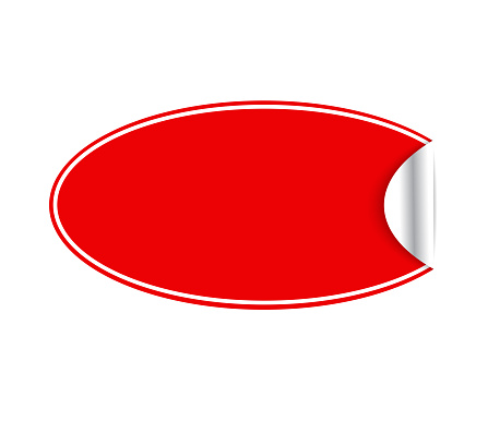 Right Red Sticker Red Sticker Stock Illustration - Download Image Now - Adhesive Note ...
