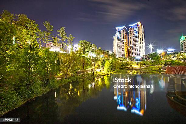 Beautiful Night View In Taichun City Stock Photo - Download Image Now - Arch - Architectural Feature, Architecture, Belgian Culture