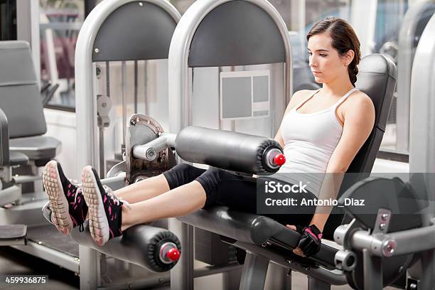 Pretty Girl Working In A Simulator Stock Photo - Download Image Now - 20-29 Years, Activity, Adult