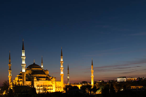 istock Blue Mosque at Twilight, with 6 Minarets Visible 459943005