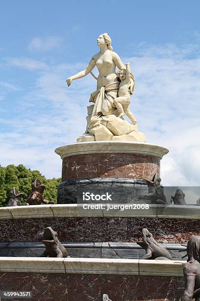 Latona Фонтан Перед Herrenchiemsee — стоковые фотографии и другие картинки Fountain of Latona - Fountain of Latona, Бавария, Без людей