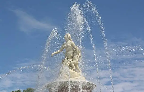 Latona fountain in front of Herrenchiemsee 