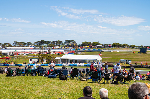 Melbourne, Australia - October 19, 2013 - Tissot Australian Motorcycle Grand Prix - the motorcycle venues around the curcuit