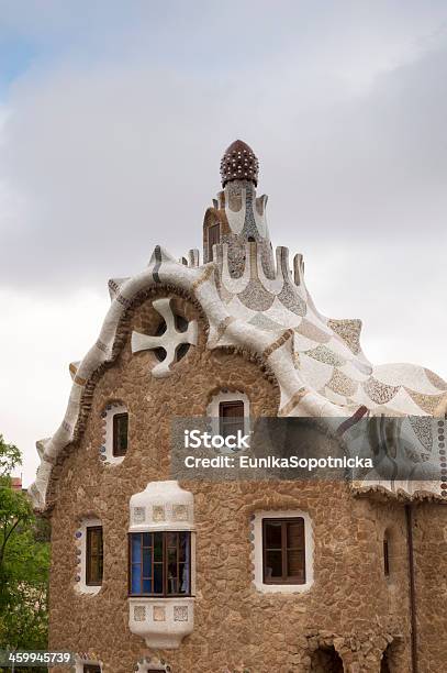 Park Guell In Barcelona Spain Stock Photo - Download Image Now - Antoni Gaudí, Architect, Architecture