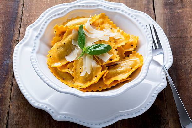 Butternut Squash Mezzaluna Ravioli