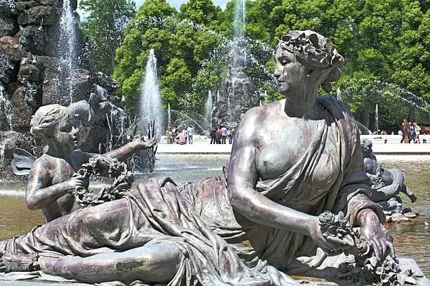 fountain in front of Herrenchiemsee 