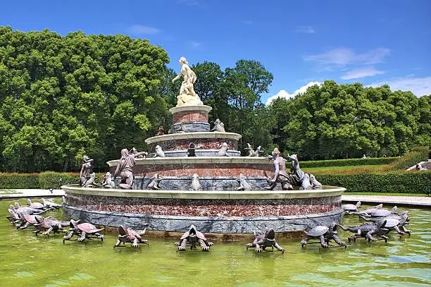 Latona fountain in front of Herrenchiemsee 