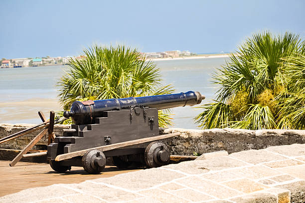 The historic Castillo de San Marcos in St. Augustine, Florida was built between 1672 and 1695.