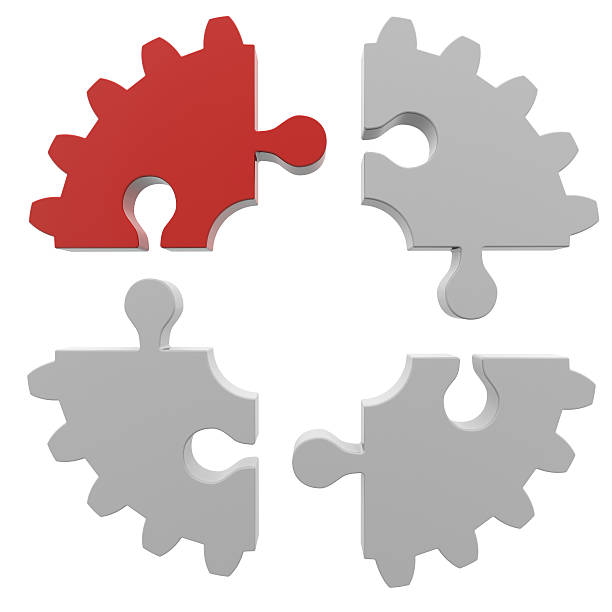 istock Gear consisting of puzzles 459953493