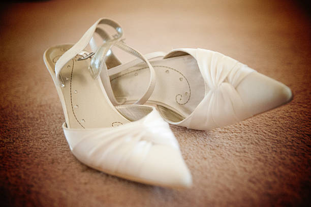 istock Close up of wedding shoes 459953719