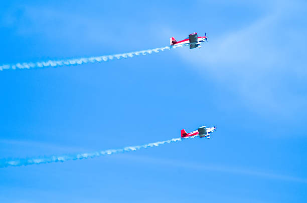 istock action in the sky during an airshow 459954507