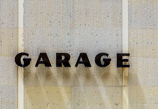 istock garage sign at house facade 459954949